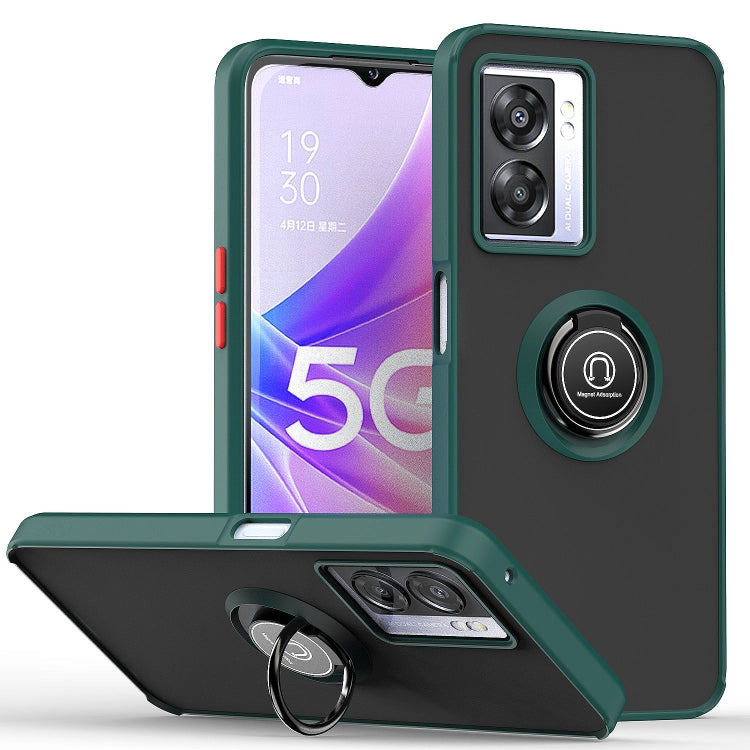Q Shadow 1 Series TPU + PC Phone Case with Ring Holder, For OPPO A57 5G, For OPPO A74 4G, For OPPO Reno8 Pro+
