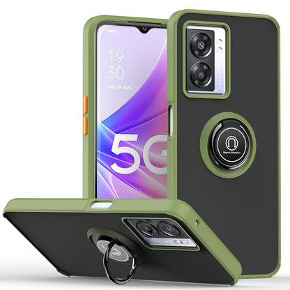 Q Shadow 1 Series TPU + PC Phone Case with Ring Holder, For OPPO A57 5G, For OPPO A74 4G, For OPPO Reno8 Pro+