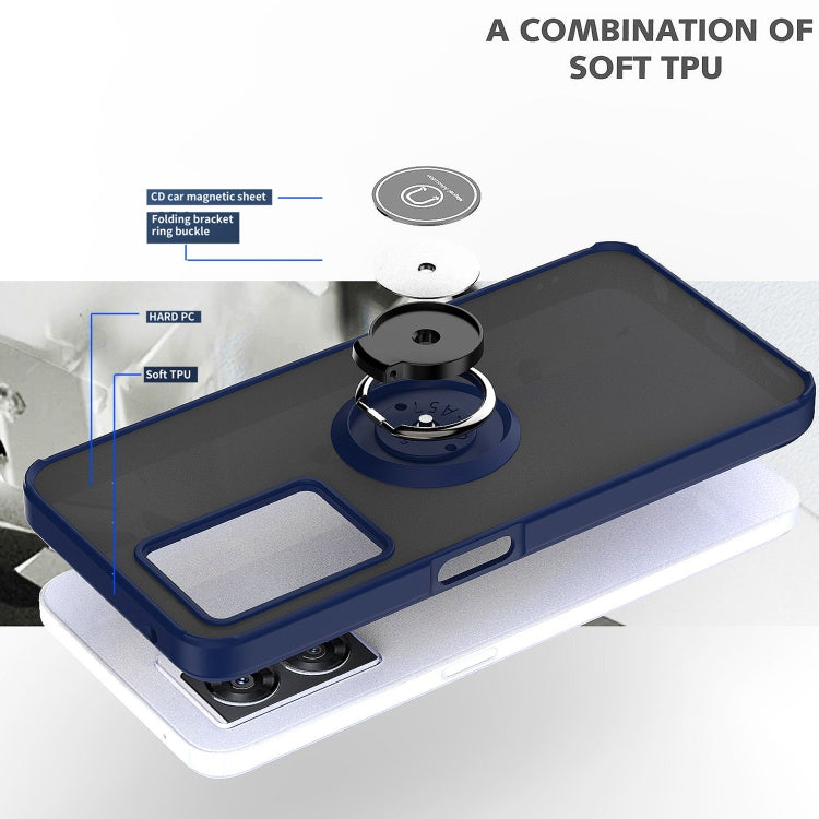 Q Shadow 1 Series TPU + PC Phone Case with Ring Holder, For OPPO A57 5G, For OPPO A74 4G, For OPPO Reno8 Pro+
