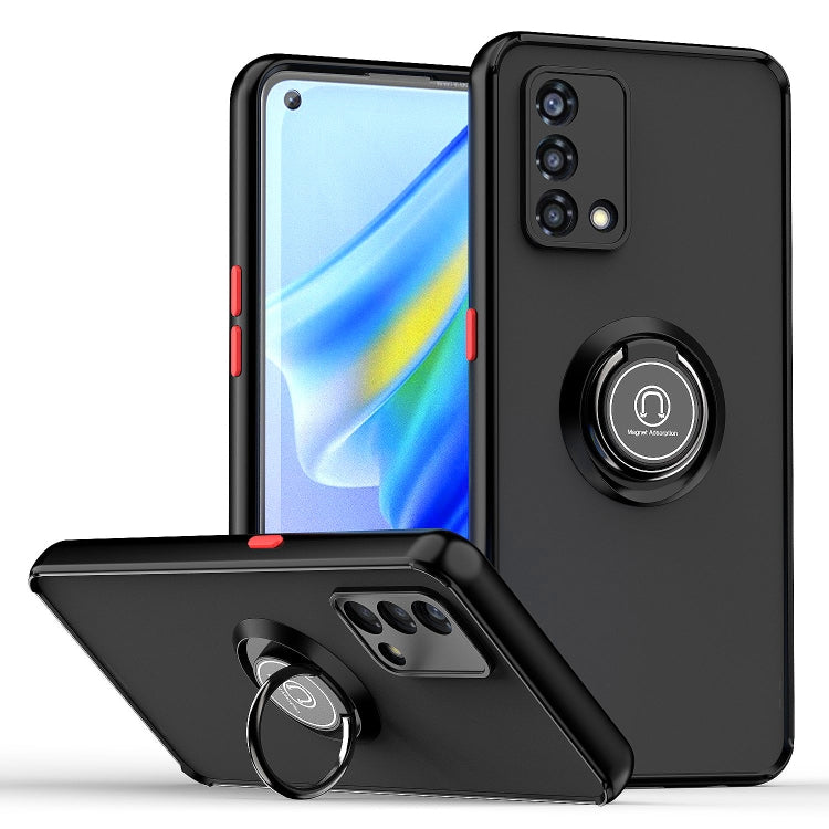 Q Shadow 1 Series TPU + PC Phone Case with Ring Holder, For OPPO A57 5G, For OPPO A74 4G, For OPPO Reno8 Pro+