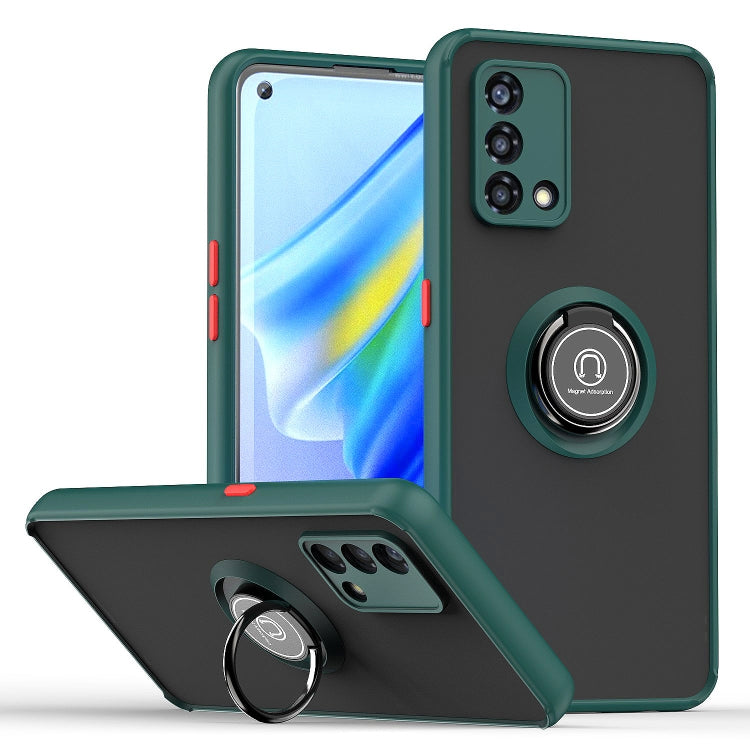 Q Shadow 1 Series TPU + PC Phone Case with Ring Holder, For OPPO A57 5G, For OPPO A74 4G, For OPPO Reno8 Pro+