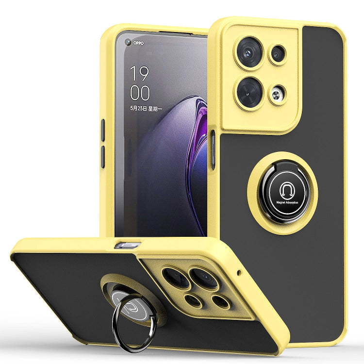 Q Shadow 1 Series TPU + PC Phone Case with Ring Holder, For OPPO A57 5G, For OPPO A74 4G, For OPPO Reno8 Pro+