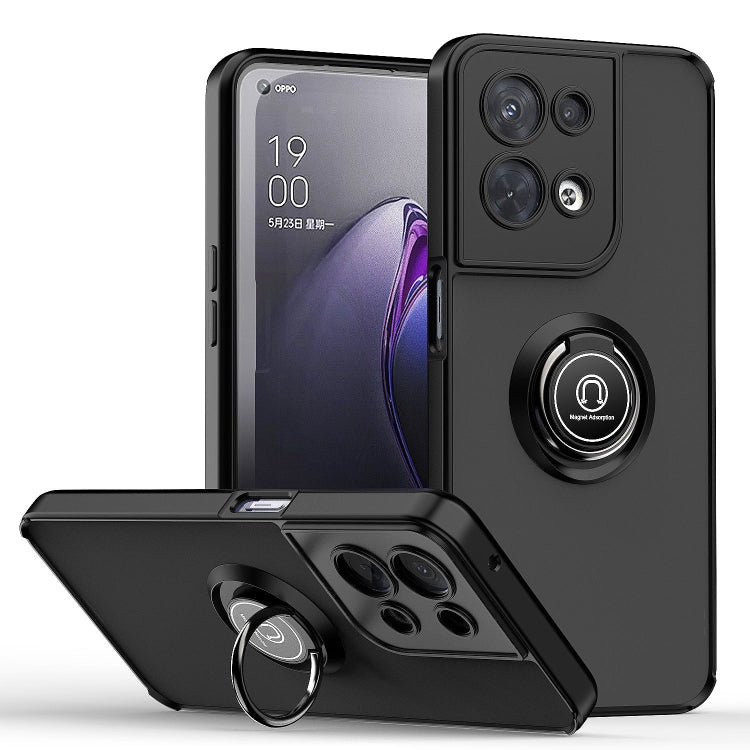 Q Shadow 1 Series TPU + PC Phone Case with Ring Holder, For OPPO A57 5G, For OPPO A74 4G, For OPPO Reno8 Pro+