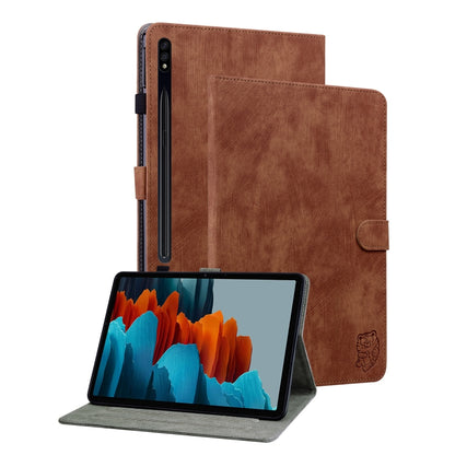 Tiger Pattern Flip Leather Tablet Case, For Samsung Galaxy Tab А9+, For Samsung Galaxy Tab S9, For Samsung Galaxy Tab S9+