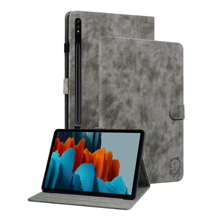 Tiger Pattern Flip Leather Tablet Case, For Samsung Galaxy Tab А9+, For Samsung Galaxy Tab S9, For Samsung Galaxy Tab S9+