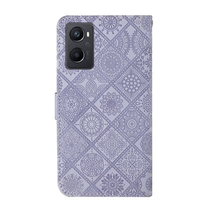 Ethnic Style Embossed Pattern Leather Phone Case, For OPPO A96 4G