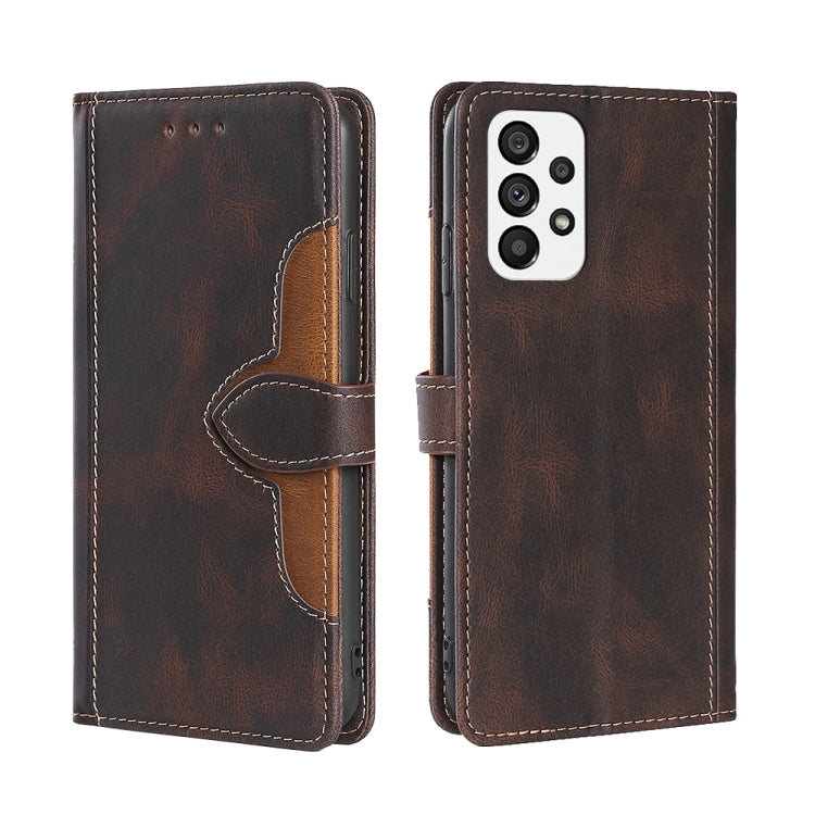 Skin Feel Magnetic Buckle Leather Phone Case, For Huawei nova 10, For Huawei nova 10 Pro, For Nokia C100, For Nokia C200, For Samsung Galaxy A73 5G, For Xiaomi 12S Ultra