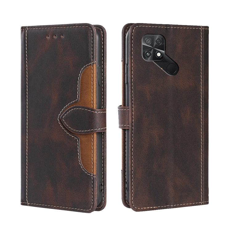 Skin Feel Magnetic Buckle Leather Phone Case, For Xiaomi Poco C40