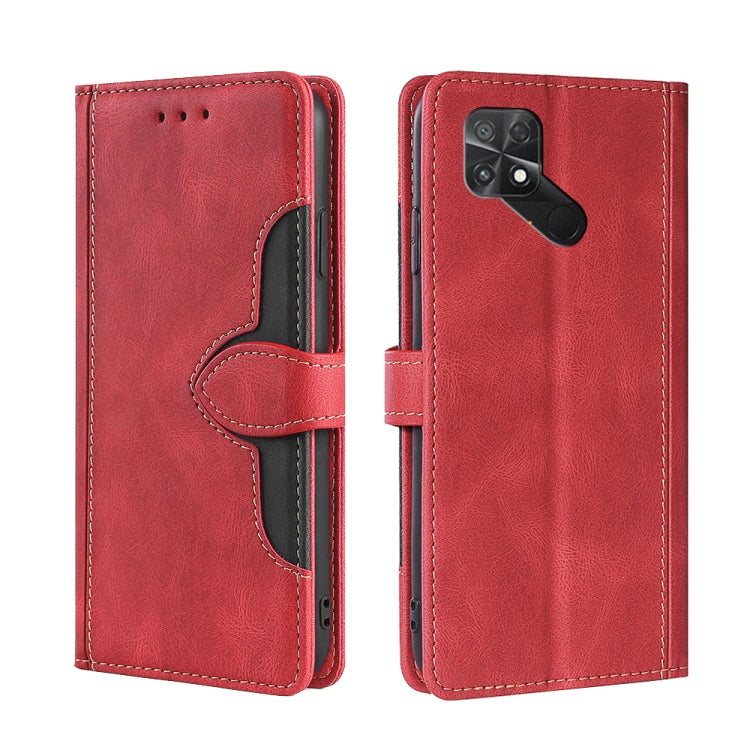 Skin Feel Magnetic Buckle Leather Phone Case, For Xiaomi Poco C40