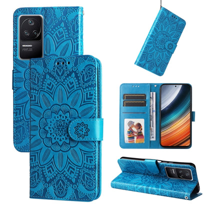 Embossed Sunflower Leather Phone Case, For Xiaomi Redmi K40S / Poco F4, For Xiaomi Redmi Note 11T Pro/Poco X4 GT, For Infinix Hot 12, For Infinix Hot 12 Play