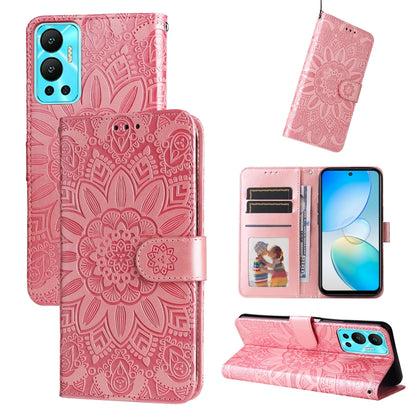 Embossed Sunflower Leather Phone Case, For Xiaomi Redmi K40S / Poco F4, For Xiaomi Redmi Note 11T Pro/Poco X4 GT, For Infinix Hot 12, For Infinix Hot 12 Play