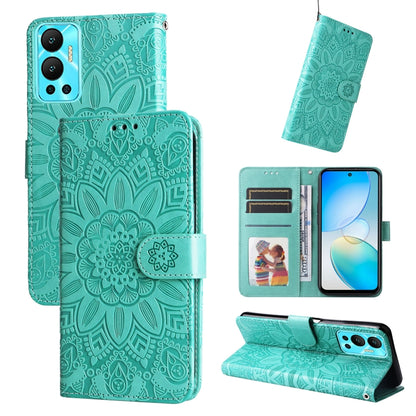 Embossed Sunflower Leather Phone Case, For Xiaomi Redmi K40S / Poco F4, For Xiaomi Redmi Note 11T Pro/Poco X4 GT, For Infinix Hot 12, For Infinix Hot 12 Play