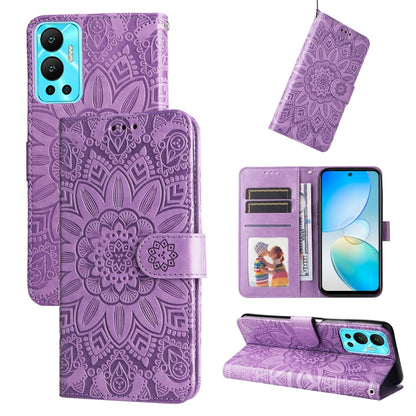 Embossed Sunflower Leather Phone Case, For Xiaomi Redmi K40S / Poco F4, For Xiaomi Redmi Note 11T Pro/Poco X4 GT, For Infinix Hot 12, For Infinix Hot 12 Play