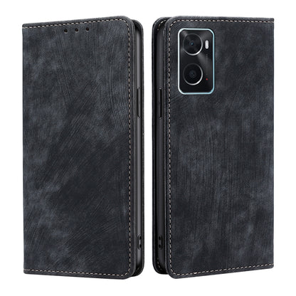 RFID Anti-theft Brush Magnetic Leather Phone Case, For OPPO A36 4G/A76 4G Global, For OPPO Find X2, For OPPO Find X5, For OPPO K10 Pro 5G