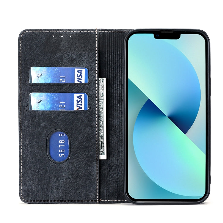 RFID Anti-theft Brush Magnetic Leather Phone Case, For Realme Narzo 50A, For vivo S15 5G, For vivo S15E 5G/T1 Snapdragon 778G, For vivo X60 Pro+