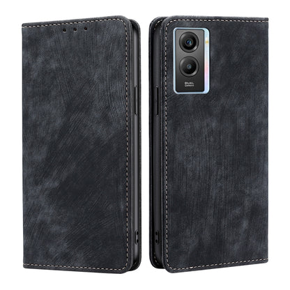 RFID Anti-theft Brush Magnetic Leather Phone Case, For vivo X70, For vivo Y55S 5G, For Huawei Nova 8i, For Huawei Mate 40