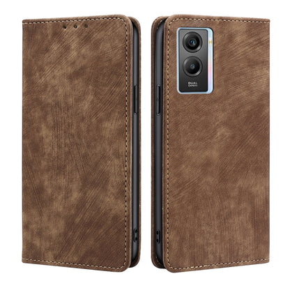 RFID Anti-theft Brush Magnetic Leather Phone Case, For vivo X70, For vivo Y55S 5G, For Huawei Nova 8i, For Huawei Mate 40