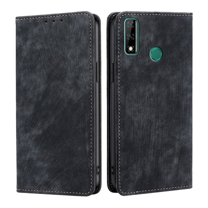RFID Anti-theft Brush Magnetic Leather Phone Case, For Huawei Y8S, For Huawei Y9A, For Honor 70, For Samsung Galaxy A03S US 165.85mm