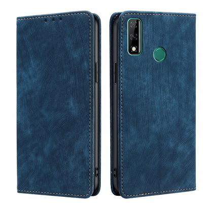 RFID Anti-theft Brush Magnetic Leather Phone Case, For Huawei Y8S, For Huawei Y9A, For Honor 70, For Samsung Galaxy A03S US 165.85mm