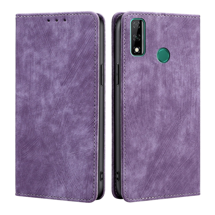 RFID Anti-theft Brush Magnetic Leather Phone Case, For Huawei Y8S, For Huawei Y9A, For Honor 70, For Samsung Galaxy A03S US 165.85mm