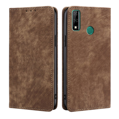 RFID Anti-theft Brush Magnetic Leather Phone Case, For Huawei Y8S, For Huawei Y9A, For Honor 70, For Samsung Galaxy A03S US 165.85mm