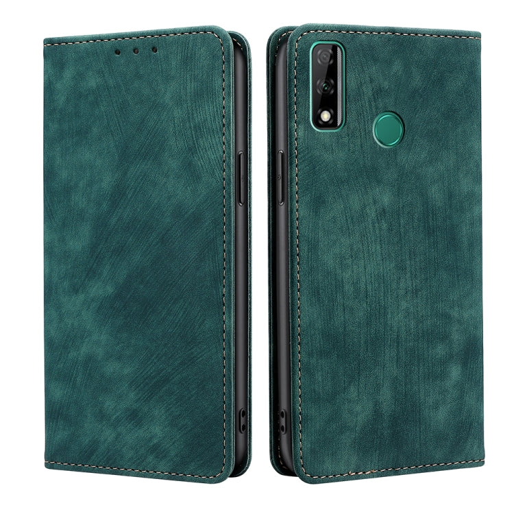 RFID Anti-theft Brush Magnetic Leather Phone Case, For Huawei Y8S, For Huawei Y9A, For Honor 70, For Samsung Galaxy A03S US 165.85mm