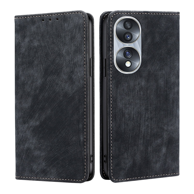 RFID Anti-theft Brush Magnetic Leather Phone Case, For Huawei Y8S, For Huawei Y9A, For Honor 70, For Samsung Galaxy A03S US 165.85mm