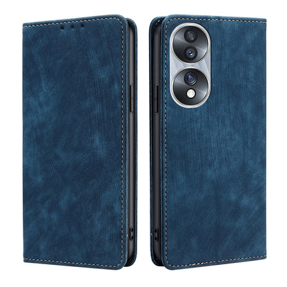 RFID Anti-theft Brush Magnetic Leather Phone Case, For Huawei Y8S, For Huawei Y9A, For Honor 70, For Samsung Galaxy A03S US 165.85mm
