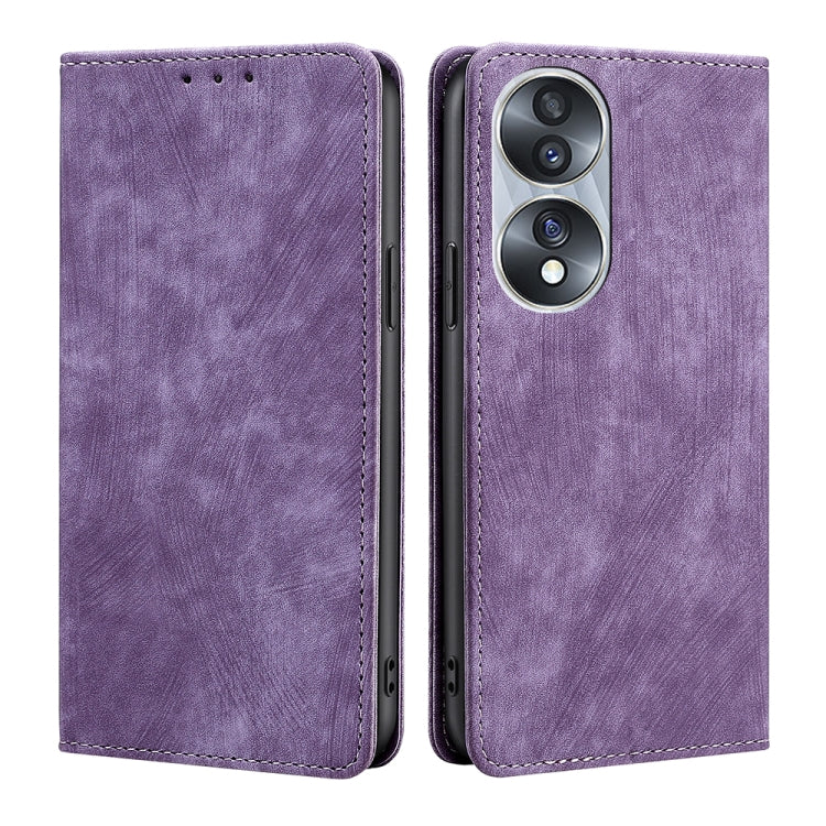 RFID Anti-theft Brush Magnetic Leather Phone Case, For Huawei Y8S, For Huawei Y9A, For Honor 70, For Samsung Galaxy A03S US 165.85mm