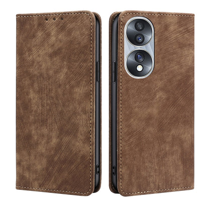 RFID Anti-theft Brush Magnetic Leather Phone Case, For Huawei Y8S, For Huawei Y9A, For Honor 70, For Samsung Galaxy A03S US 165.85mm