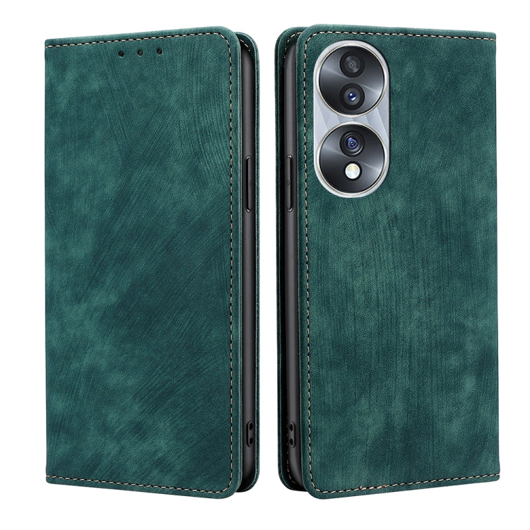 RFID Anti-theft Brush Magnetic Leather Phone Case, For Huawei Y8S, For Huawei Y9A, For Honor 70, For Samsung Galaxy A03S US 165.85mm