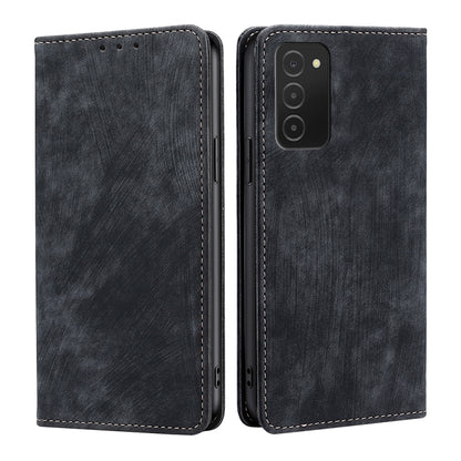 RFID Anti-theft Brush Magnetic Leather Phone Case, For Huawei Y8S, For Huawei Y9A, For Honor 70, For Samsung Galaxy A03S US 165.85mm