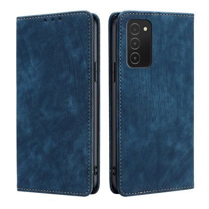 RFID Anti-theft Brush Magnetic Leather Phone Case, For Huawei Y8S, For Huawei Y9A, For Honor 70, For Samsung Galaxy A03S US 165.85mm