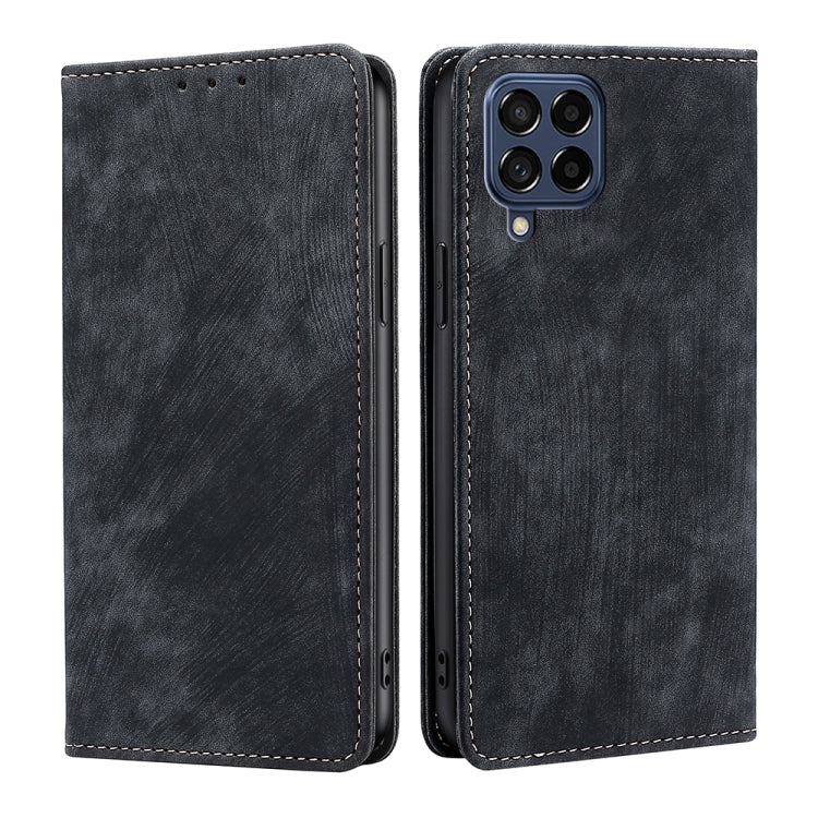RFID Anti-theft Brush Magnetic Leather Phone Case, For Samsung Galaxy A73 5G, For Samsung Galaxy M53 5G, For Samsung Galaxy S21 5G, For Samsung Galaxy S21 FE 5G