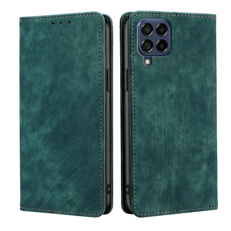 RFID Anti-theft Brush Magnetic Leather Phone Case, For Samsung Galaxy A73 5G, For Samsung Galaxy M53 5G, For Samsung Galaxy S21 5G, For Samsung Galaxy S21 FE 5G