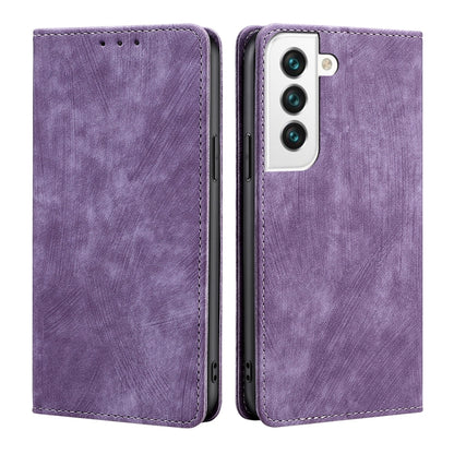 RFID Anti-theft Brush Magnetic Leather Phone Case, For Samsung Galaxy A73 5G, For Samsung Galaxy M53 5G, For Samsung Galaxy S21 5G, For Samsung Galaxy S21 FE 5G
