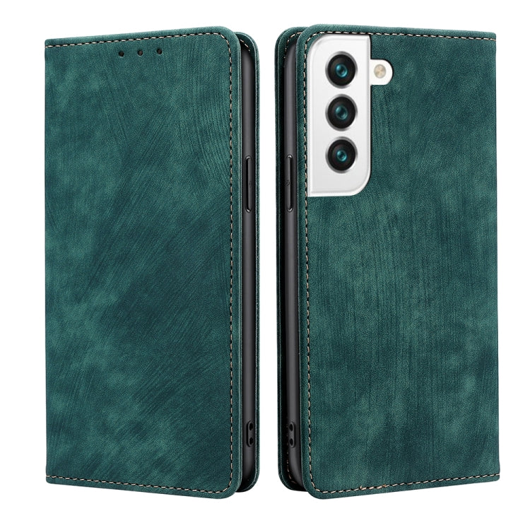 RFID Anti-theft Brush Magnetic Leather Phone Case, For Samsung Galaxy A73 5G, For Samsung Galaxy M53 5G, For Samsung Galaxy S21 5G, For Samsung Galaxy S21 FE 5G