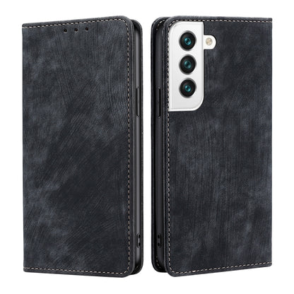 RFID Anti-theft Brush Magnetic Leather Phone Case, For Samsung Galaxy S21+ 5G, For Samsung Galaxy S22 5G, For Samsung Galaxy S22+ 5G, For Sony Xperia 10 IV