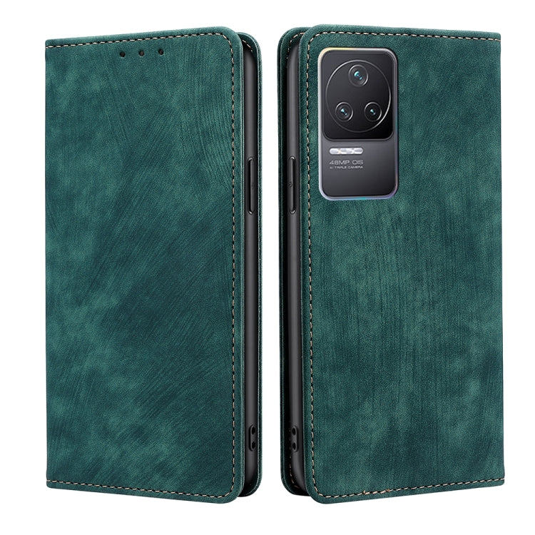 RFID Anti-theft Brush Magnetic Leather Phone Case, For Xiaomi Redmi K50/K50 Pro, For Xiaomi Redmi Note 11 5G/Poco M4 Pro 5G, For Xiaomi Redmi Note 10 JE  Japan, For Xiaomi 12
