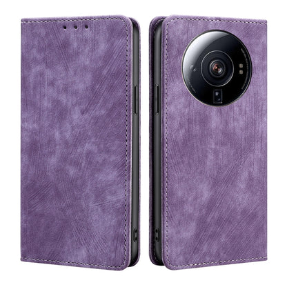 RFID Anti-theft Brush Magnetic Leather Phone Case, For Xiaomi 12S Ultra, For Xiaomi Poco C40, For Xiaomi Poco M4 5G, For OnePlus Nord CE 2 5G