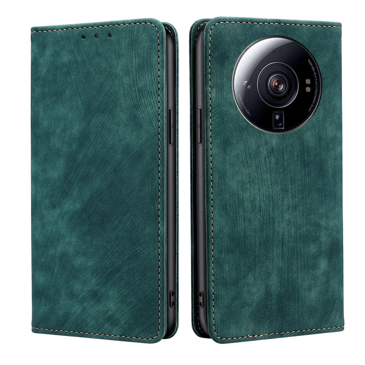 RFID Anti-theft Brush Magnetic Leather Phone Case, For Xiaomi 12S Ultra, For Xiaomi Poco C40, For Xiaomi Poco M4 5G, For OnePlus Nord CE 2 5G