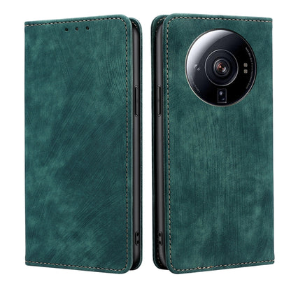 RFID Anti-theft Brush Magnetic Leather Phone Case, For Xiaomi 12S Ultra, For Xiaomi Poco C40, For Xiaomi Poco M4 5G, For OnePlus Nord CE 2 5G