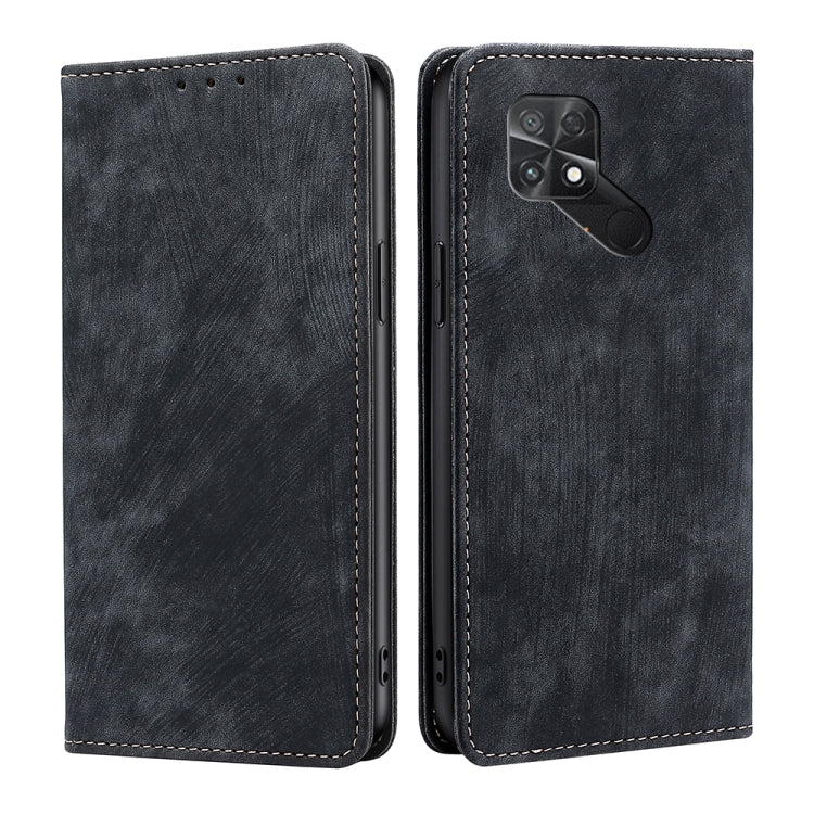 RFID Anti-theft Brush Magnetic Leather Phone Case, For Xiaomi 12S Ultra, For Xiaomi Poco C40, For Xiaomi Poco M4 5G, For OnePlus Nord CE 2 5G