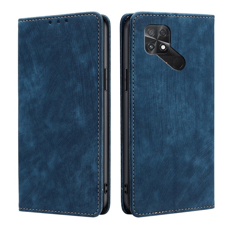 RFID Anti-theft Brush Magnetic Leather Phone Case, For Xiaomi 12S Ultra, For Xiaomi Poco C40, For Xiaomi Poco M4 5G, For OnePlus Nord CE 2 5G