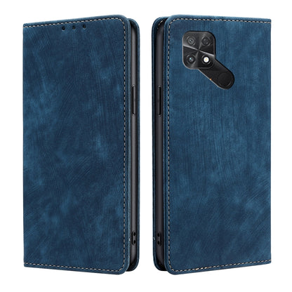RFID Anti-theft Brush Magnetic Leather Phone Case, For Xiaomi 12S Ultra, For Xiaomi Poco C40, For Xiaomi Poco M4 5G, For OnePlus Nord CE 2 5G