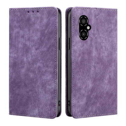 RFID Anti-theft Brush Magnetic Leather Phone Case, For Xiaomi 12S Ultra, For Xiaomi Poco C40, For Xiaomi Poco M4 5G, For OnePlus Nord CE 2 5G
