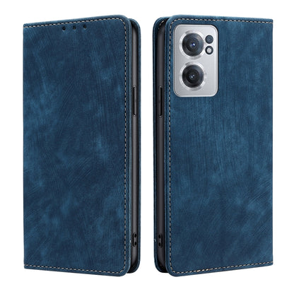 RFID Anti-theft Brush Magnetic Leather Phone Case, For Xiaomi 12S Ultra, For Xiaomi Poco C40, For Xiaomi Poco M4 5G, For OnePlus Nord CE 2 5G
