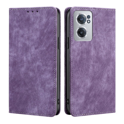 RFID Anti-theft Brush Magnetic Leather Phone Case, For Xiaomi 12S Ultra, For Xiaomi Poco C40, For Xiaomi Poco M4 5G, For OnePlus Nord CE 2 5G