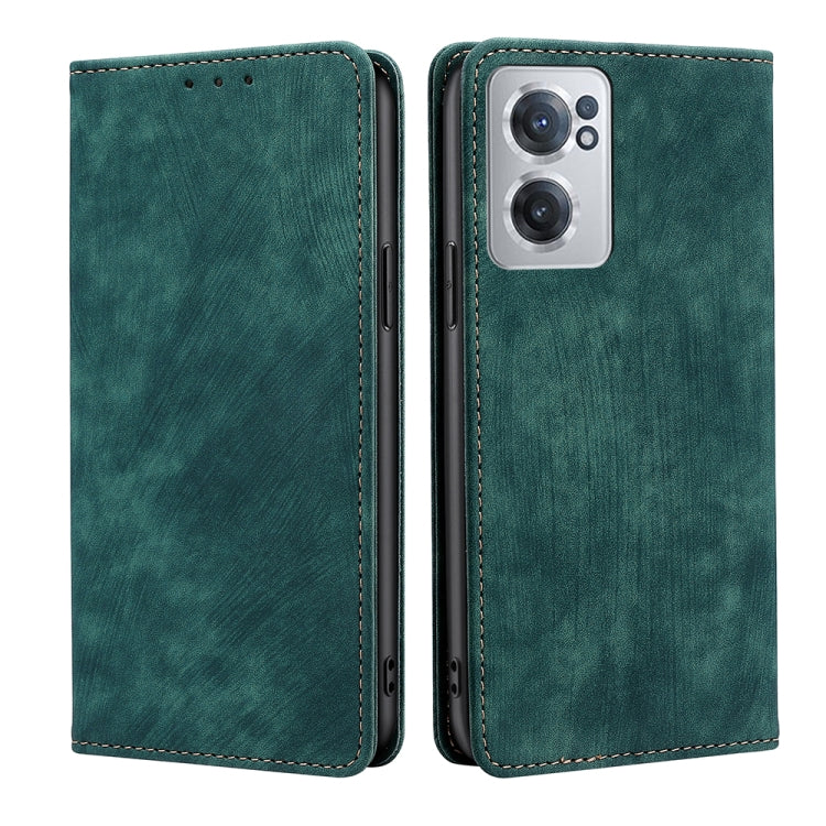 RFID Anti-theft Brush Magnetic Leather Phone Case, For Xiaomi 12S Ultra, For Xiaomi Poco C40, For Xiaomi Poco M4 5G, For OnePlus Nord CE 2 5G