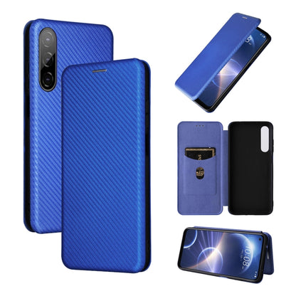 Carbon Fiber Texture Magnetic Flip Leather Phone Case, For HTC Desire 22 Pro, For Realme C30, For Nokia C21 Plus, For Xiaomi 12S Ultra